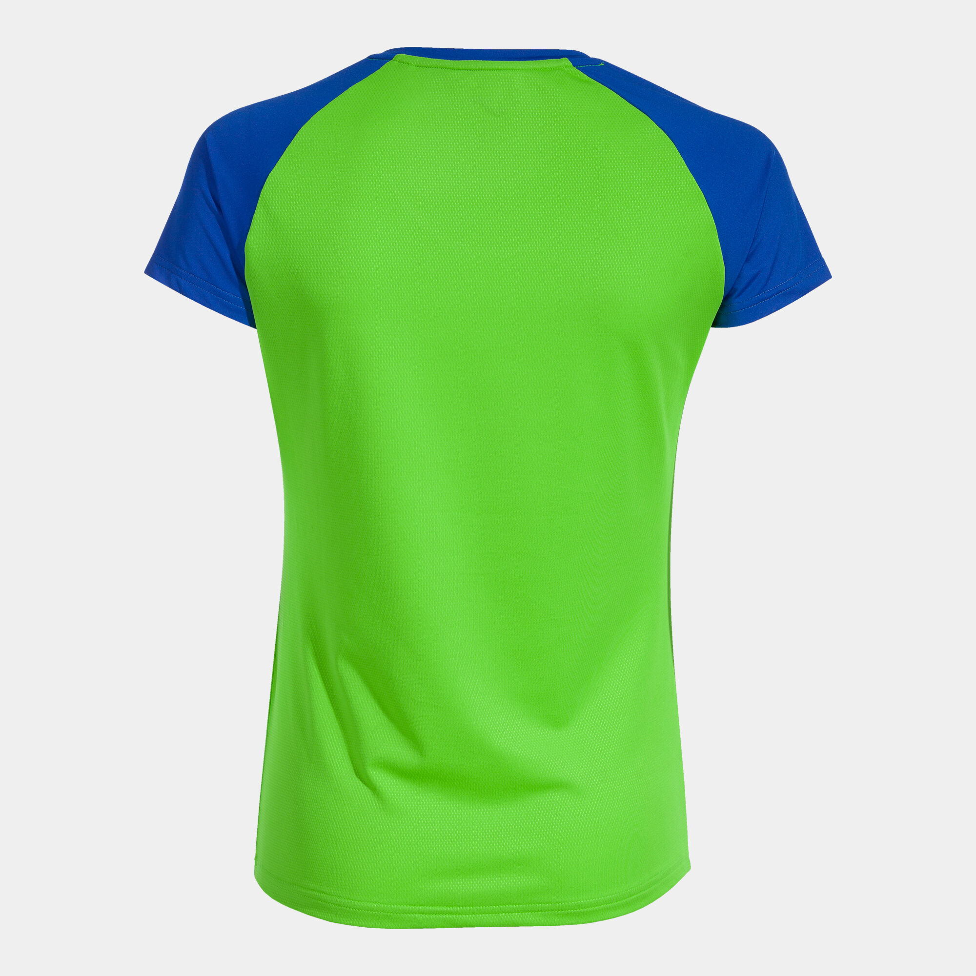 Koszulka z krótkim rękawem kobiety Elite X fluorescencyjny zielony niebieski royal