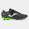 Ghete fotbal Aguila 25 teren ferm FG negru verde fosforescent
