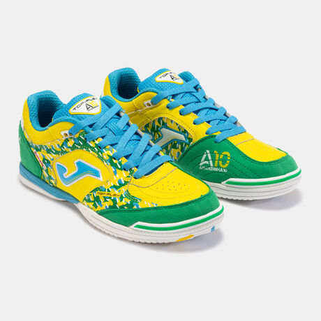 Futsal shoes Amandinha Top Flex indoor yellow green