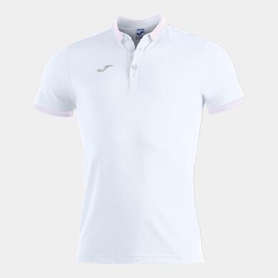 Polo manga corta hombre Bali II blanco rosa