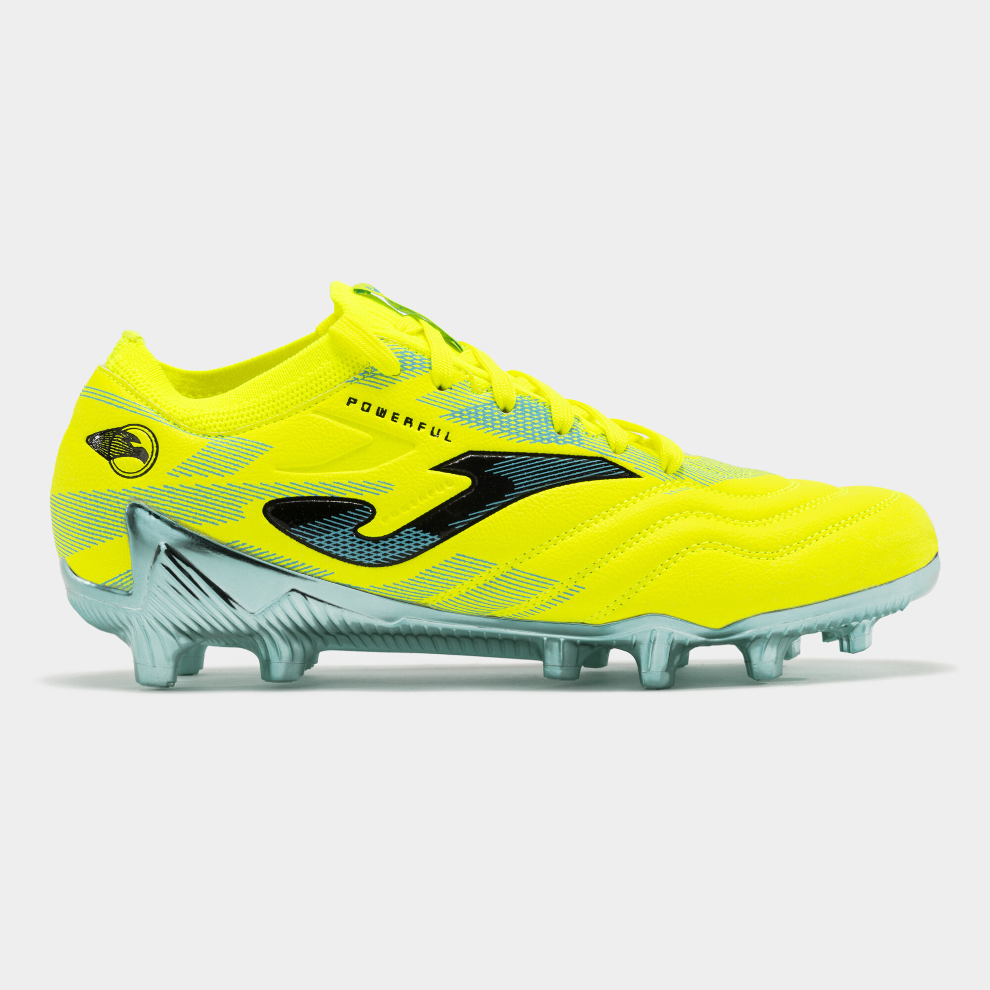 Botas fútbol Powerful Cup 24 terreno firme FG amarillo flúor