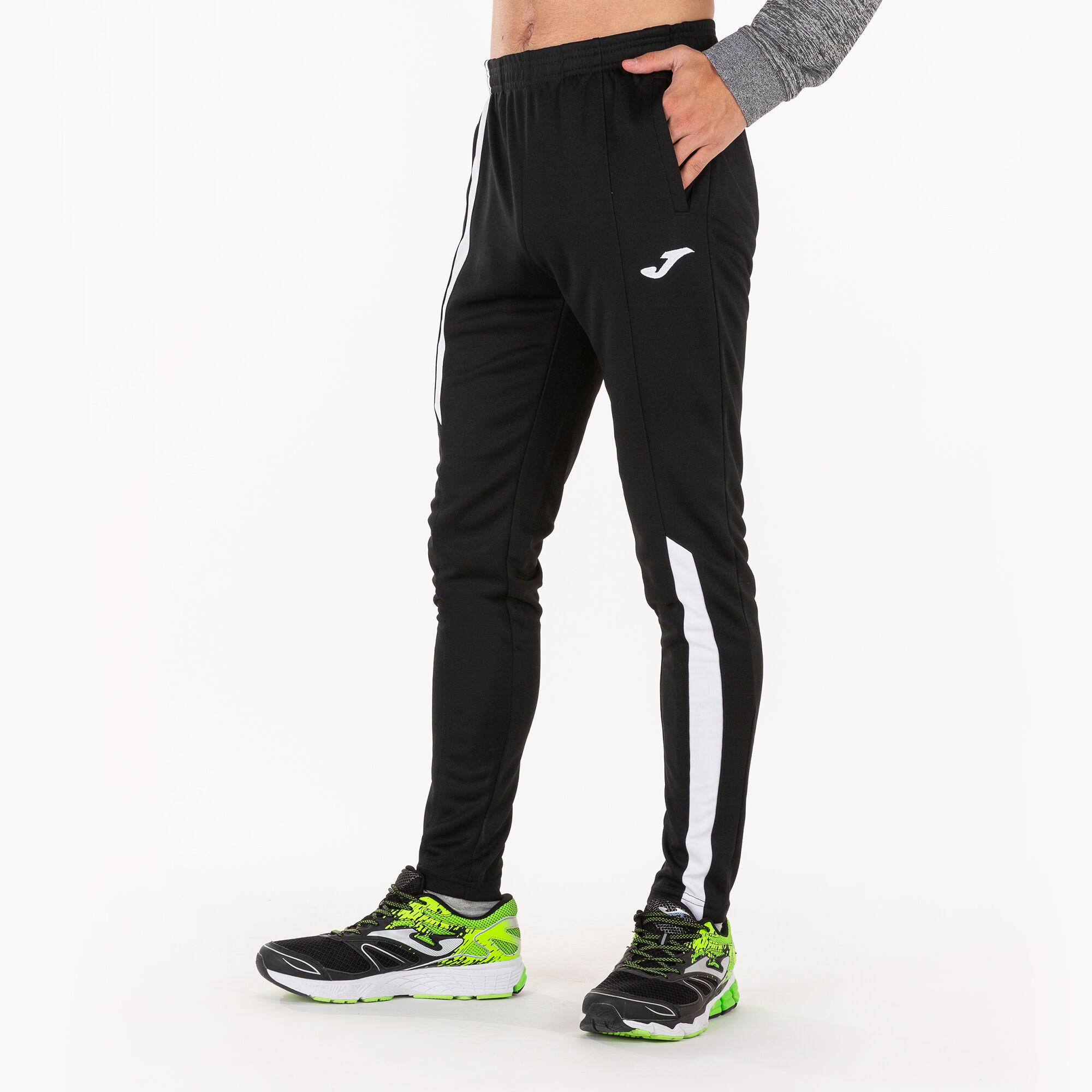 Pantalon largo hombre Supernova negro blanco