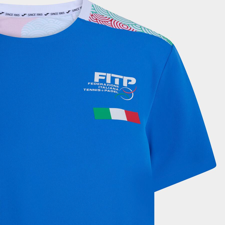 CAMISETA MANGA CORTA MUJER COMP. OFI. FED. ITALIA TENIS Y PADEL