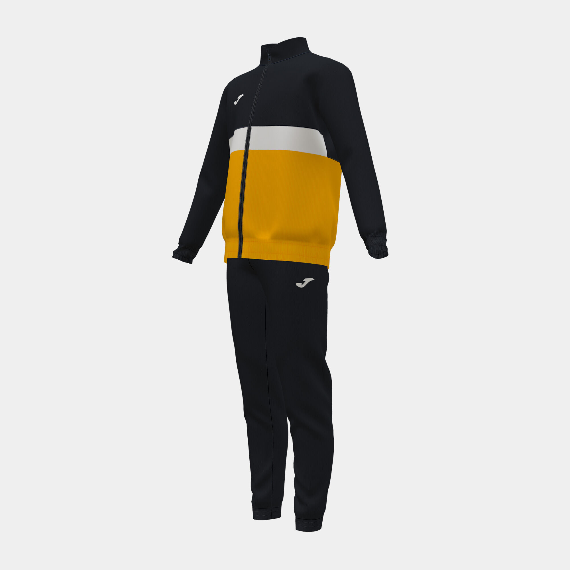 Tracksuit boy Stripe black orange