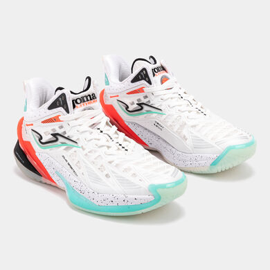 Zapatillas baloncesto Lithium 25 hombre blanco