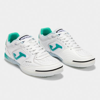 Zapatillas fútbol sala Top Flex 25 indoor blanco turquesa