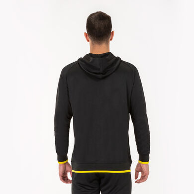 Veste à capuche homme Supernova noir jaune
