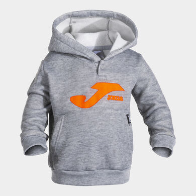Sweat à capuche junior Lion gris melange