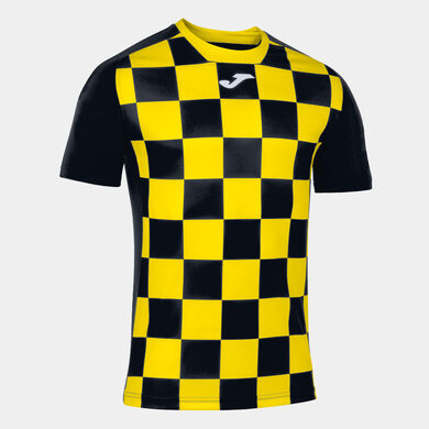 Maglia a manica corta uomo Flag II nero giallo