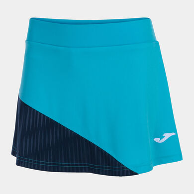Skirt woman Montreal fluorescent turquoise navy blue