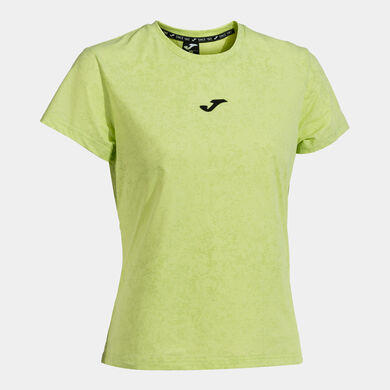 Tricou cu mânecă scurtă damă Challenge verde lamâie