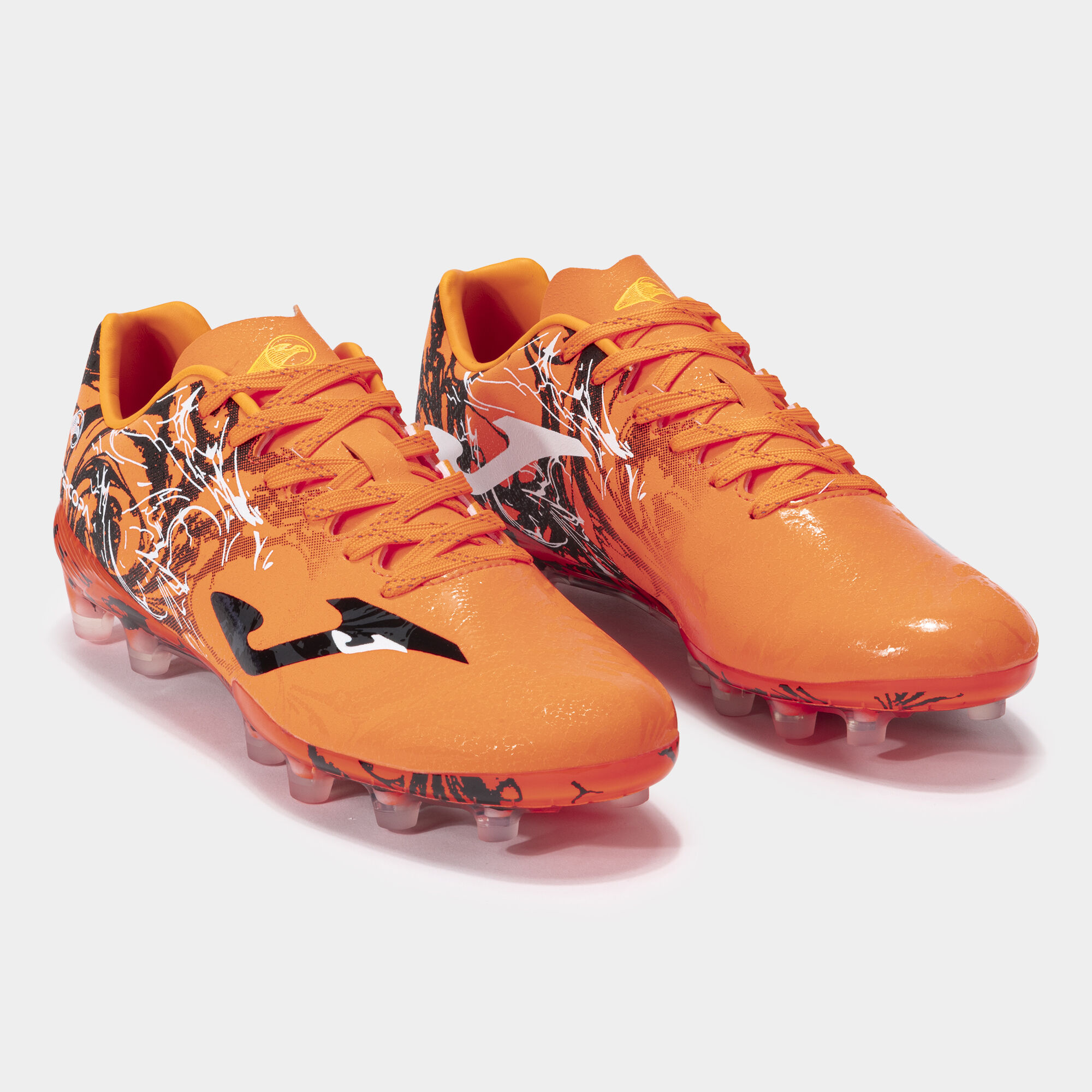 Chaussures football Super Copa 24 terrain ferme FG orange noir