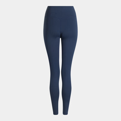 Long tights woman Indoor gym navy blue