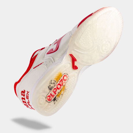 Futsal shoes Top Flex 21 indoor El Pozo white red | JOMA®