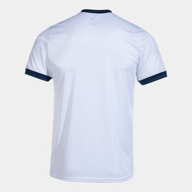Camiseta manga corta hombre Court blanco rojo marino