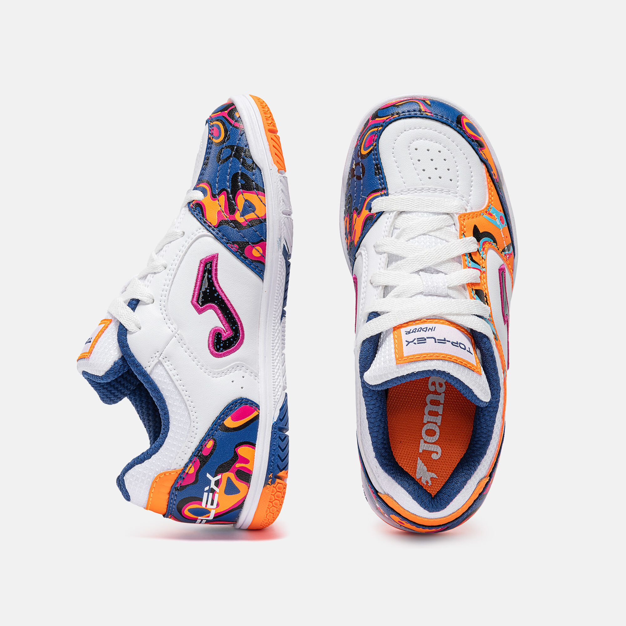 Futsal shoes Top Flex Jr 26 indoor junior white orange | JOMA®
