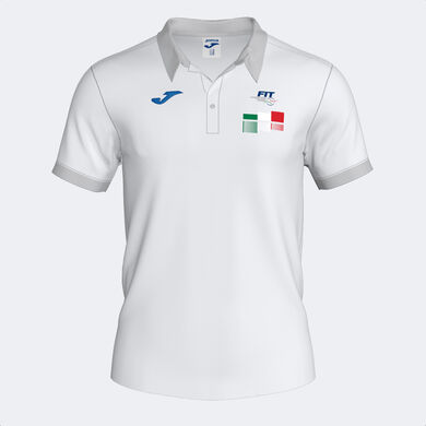 Kurzarm-poloshirt Italienischer Verband Für Tennis Und Padel