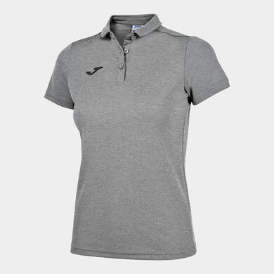 Polo manches courtes femme Hobby gris melange