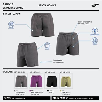 Schwimmshorts mann Stripe fuchsienfarbig