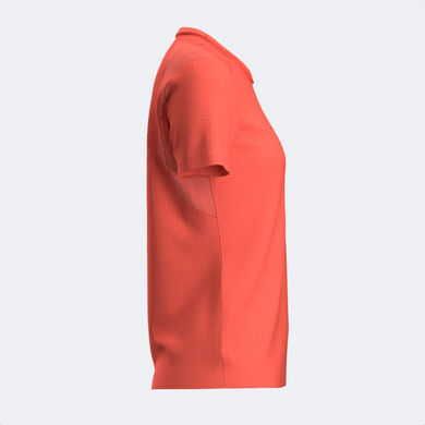 T-shirt manga curta mulher R-City coral