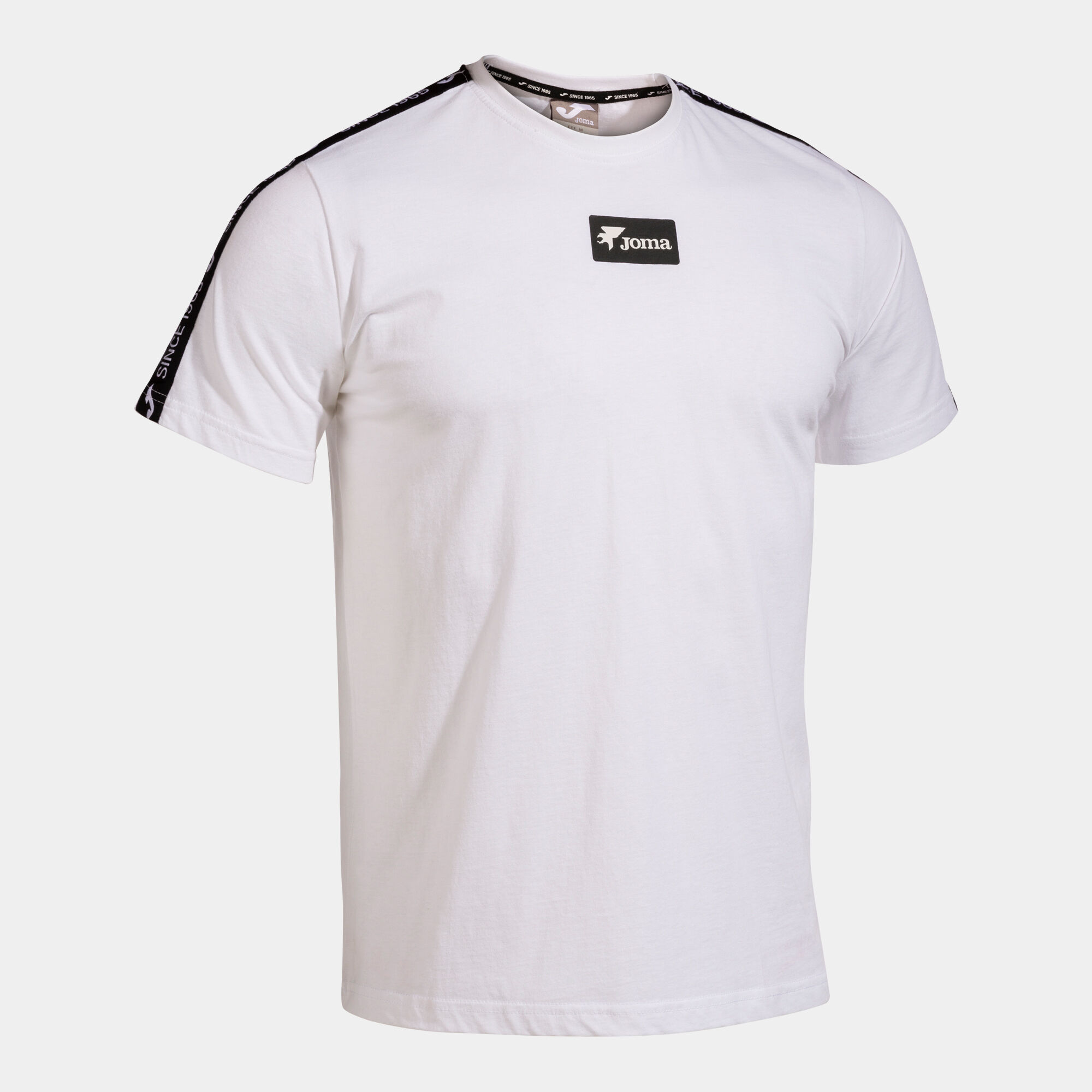 T-shirt manga curta homem California branco