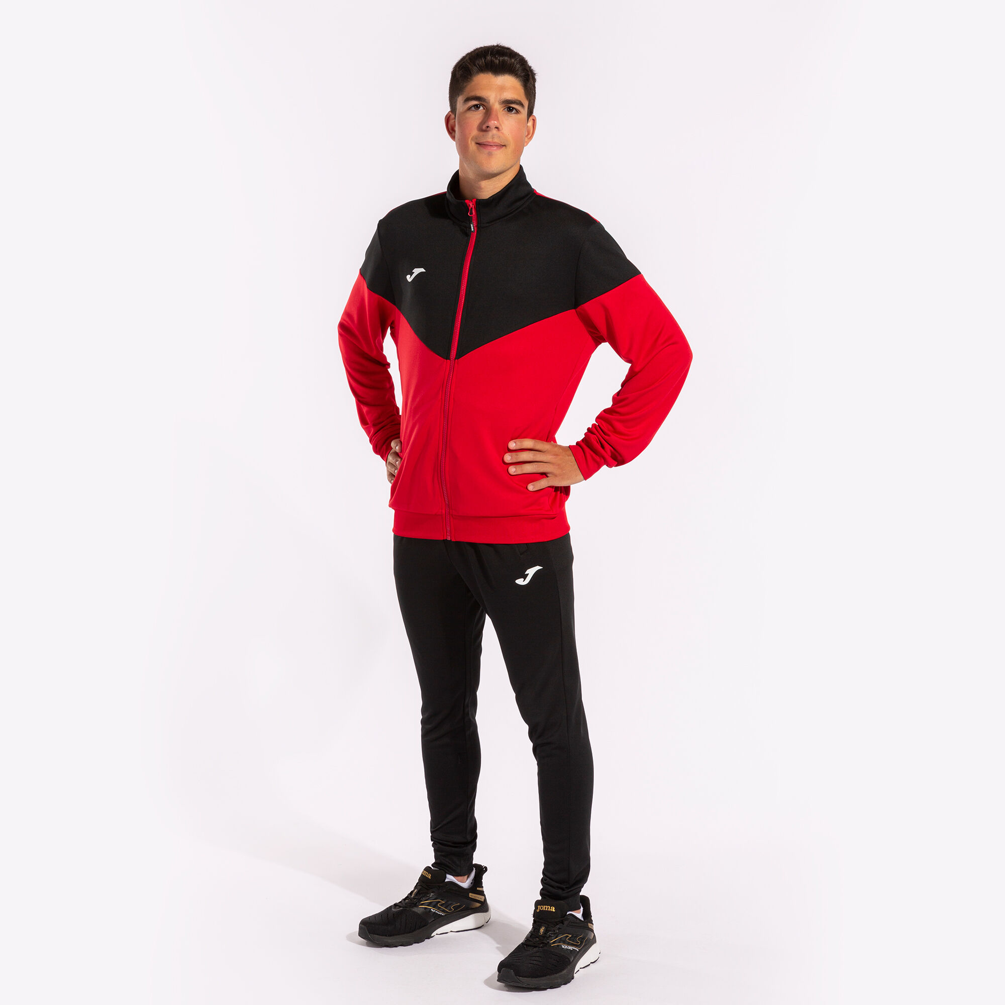 Ch ndal hombre Oxford rojo negro