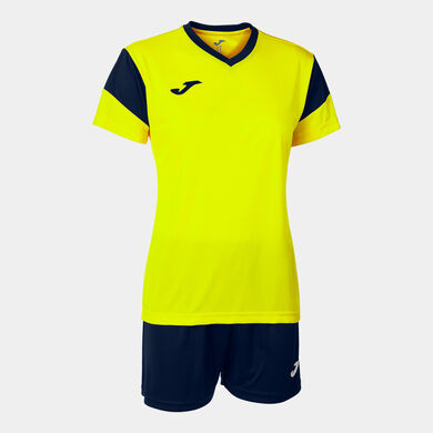 Ensemble femme Phoenix jaune fluo bleu marine