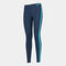 Leggings compridas mulher Ascona azul marinho azul-turquesa fluorescente
