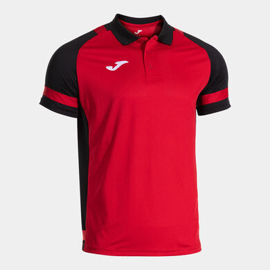 P&oacute;lo m/c homem Lider vermelho preto