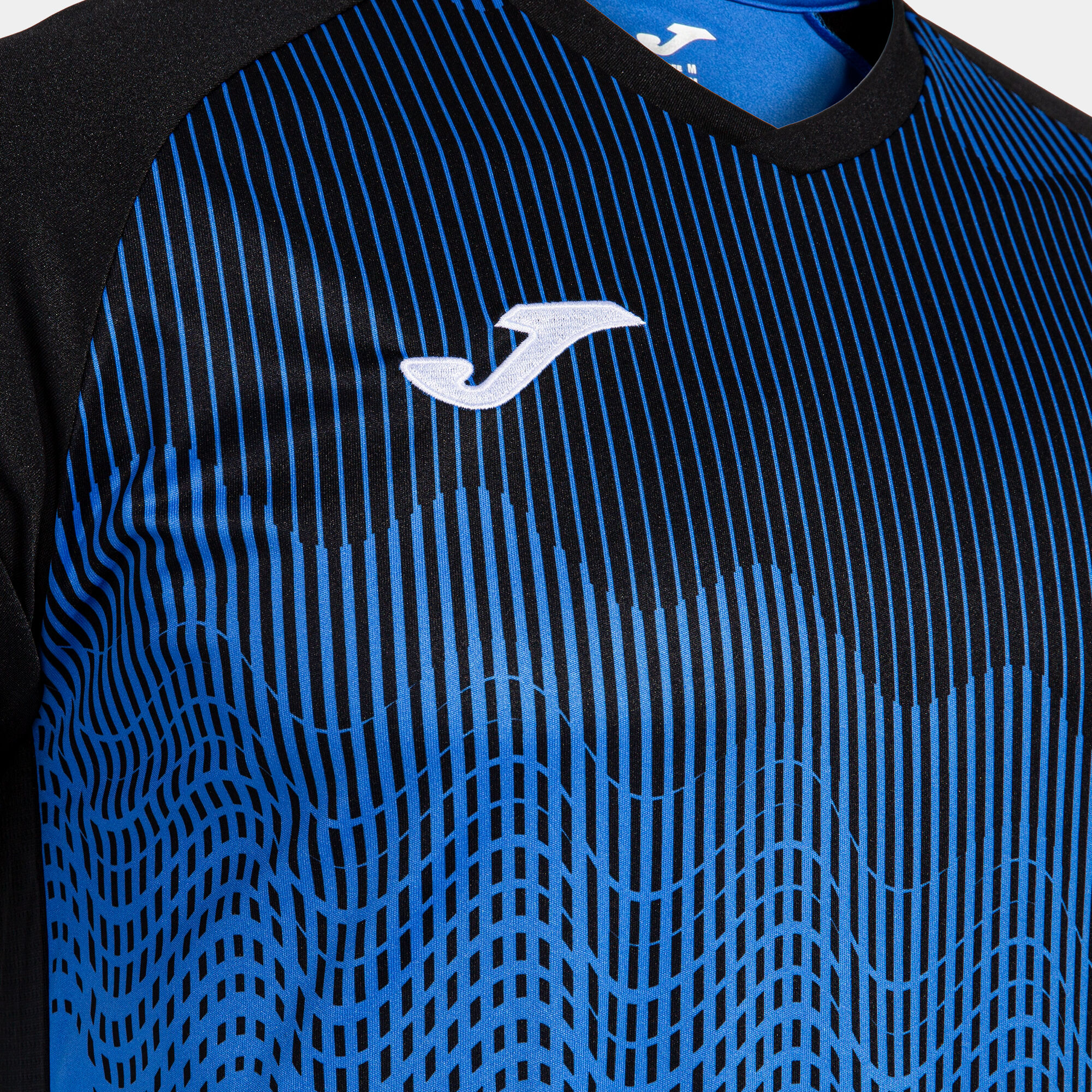Shirt short sleeve man Tiger VI royal blue black | JOMA®