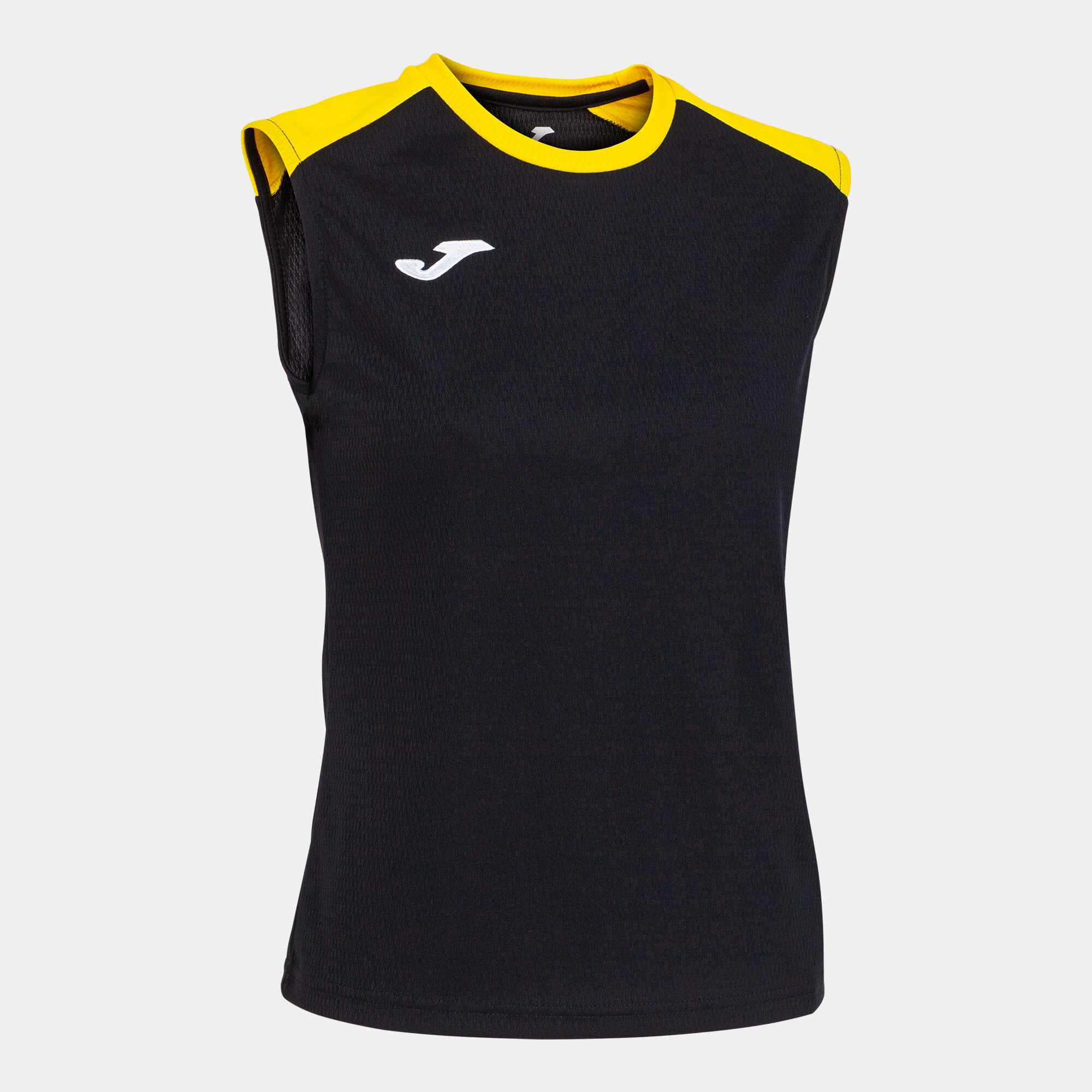 T-shirt de alça mulher Eco Championship preto amarelo