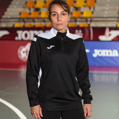 Sweatshirt woman Championship VI black white | JOMA®