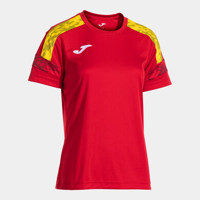 Camiseta manga corta mujer Championship VIII rojo amarillo