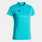 Polo manica corta donna Hobby turchese fluorescente