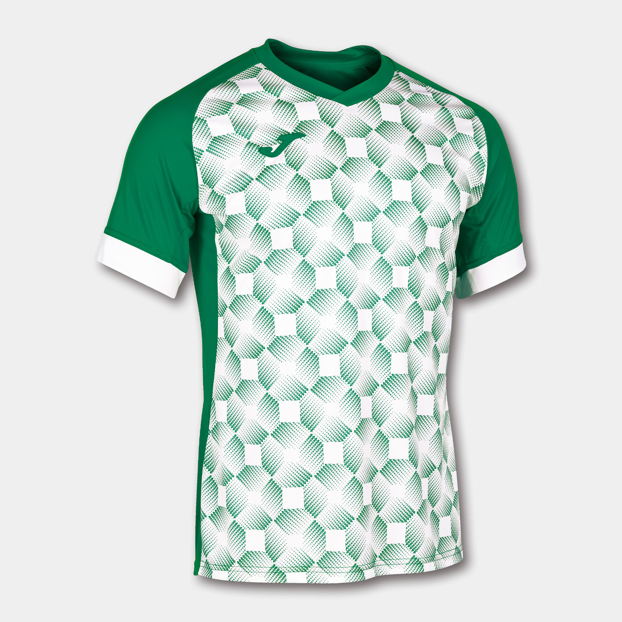 Shirt short sleeve man Supernova III green white