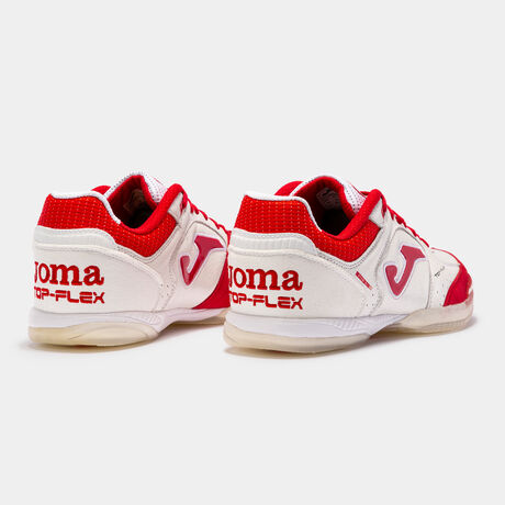 Futsal shoes Top Flex 21 indoor El Pozo white red | JOMA®