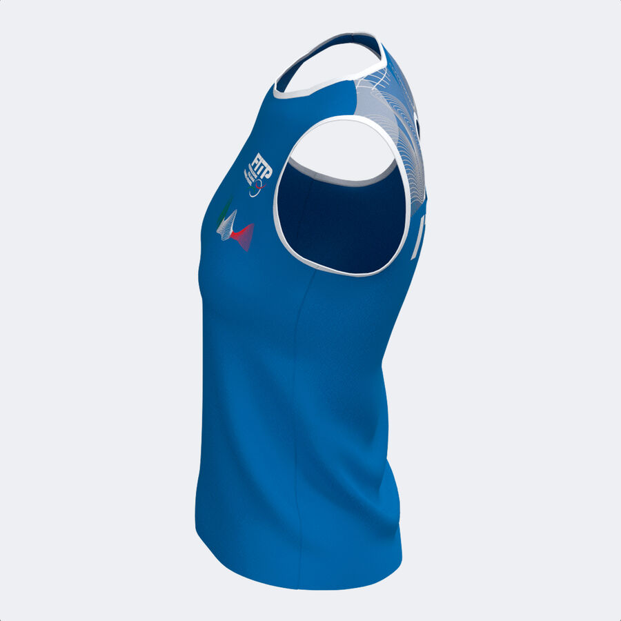 CAMISETA TIRANTES MUJER COMP. OFI. FED. ITALIA TENIS Y PADEL