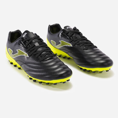 Fußballschuhe Numero-10 23 kunstrasen (AG) schwarz neongelb