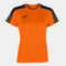 Camiseta manga corta mujer Academy III naranja negro