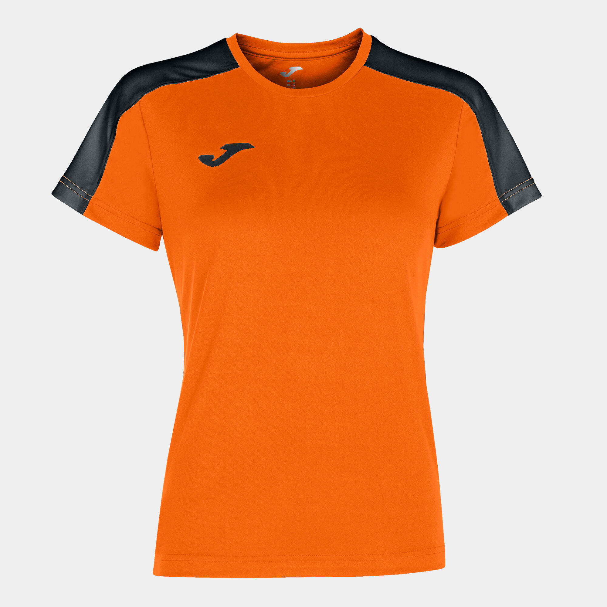Koszulka z krótkim rękawem kobiety Academy III pomaranczowy czarny