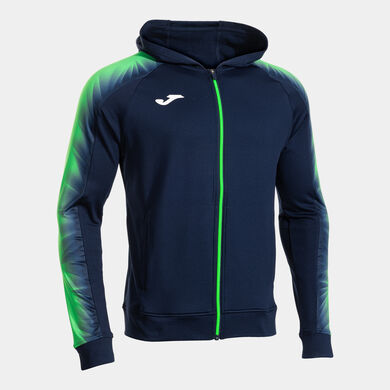 Chaqueta con capucha hombre Elite XI marino verde flúor