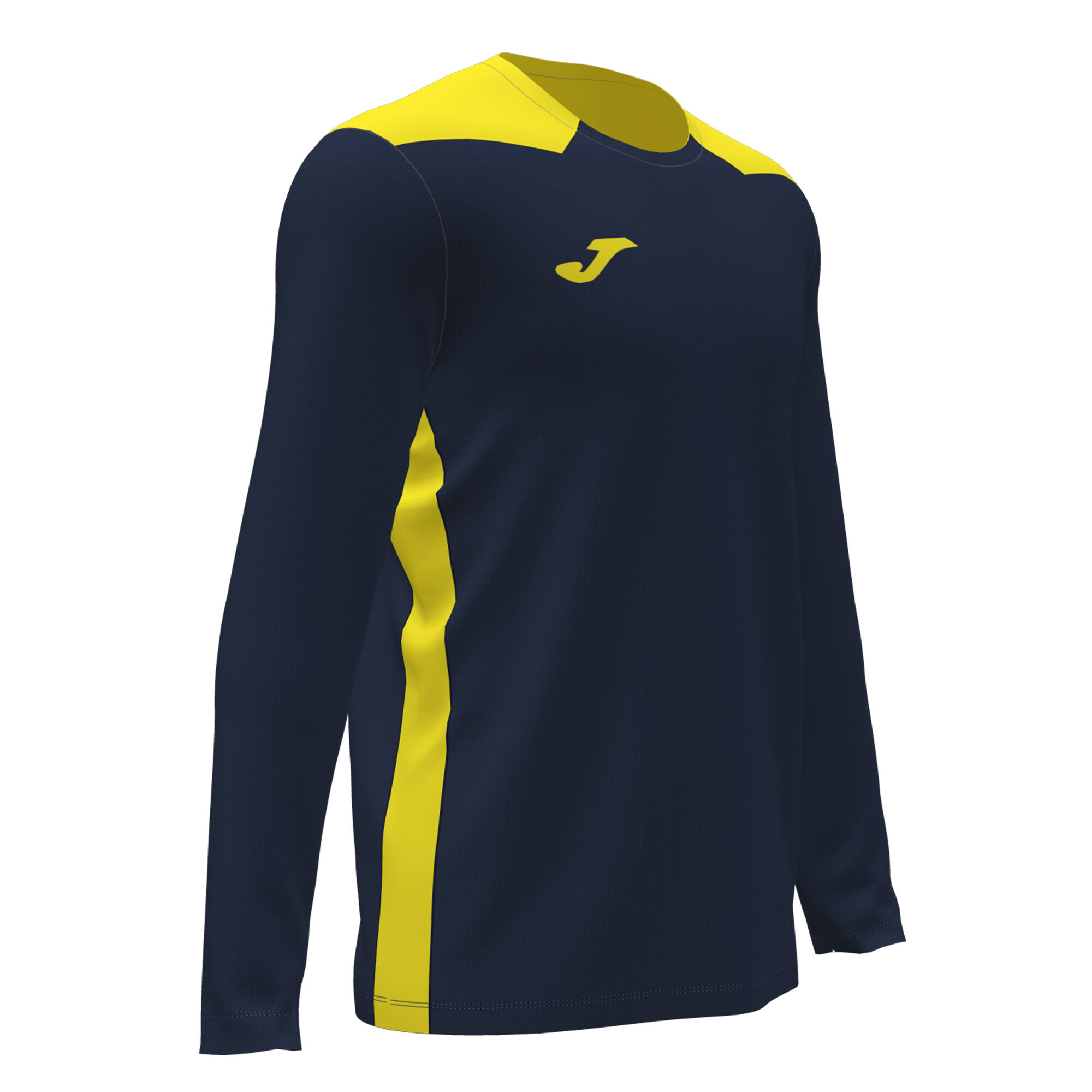 Long sleeve shirt man Championship VI navy blue fluorescent yellow