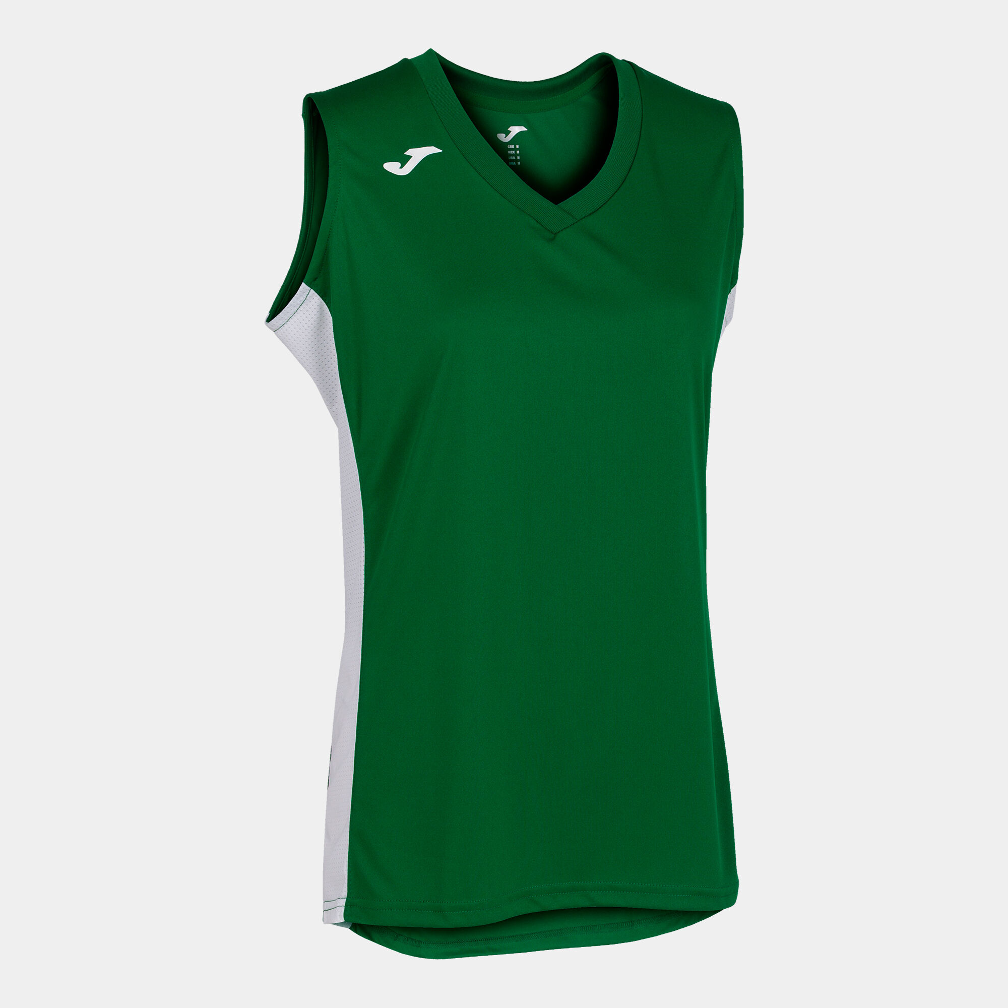 Koszulka bez rękawów kobiety Cancha III zielony bialy