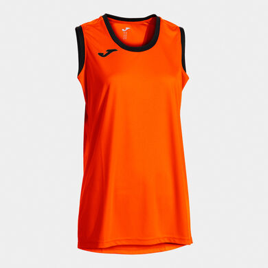Canotta donna Final Basket III arancione nero