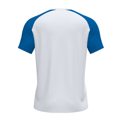 Shirt short sleeve man Academy IV white royal blue