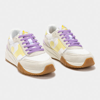 Zapatillas casual C.501 Lady 25 mujer blanco amarillo