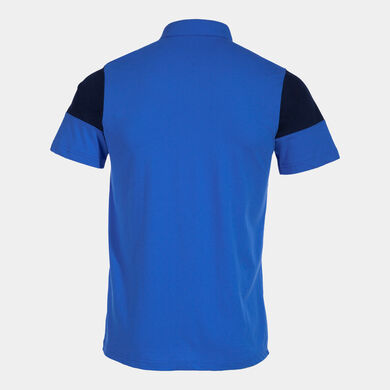Polo shirt short-sleeve man Crew V royal blue navy blue