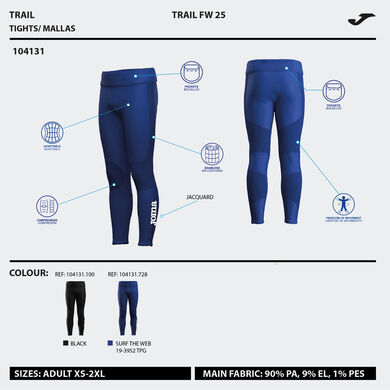 Leggings compridas homem R-Trail Nature azul