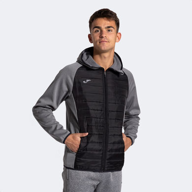 Soft shell uomo Berna III grigio melange nero