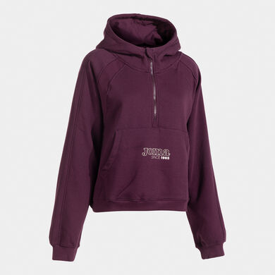 Sweat &agrave; capuche femme Mimetic bordeaux